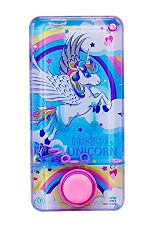 Rengarenk Tek Boynuzlu At Temalı - Suda Halka Geçirme Oyunu - Model 3