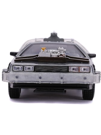Back to The Future Geleceğe Dönüş 3 - Işıklı Time Machine Zaman Makinesi Die - Cast Metal Araba 1:24