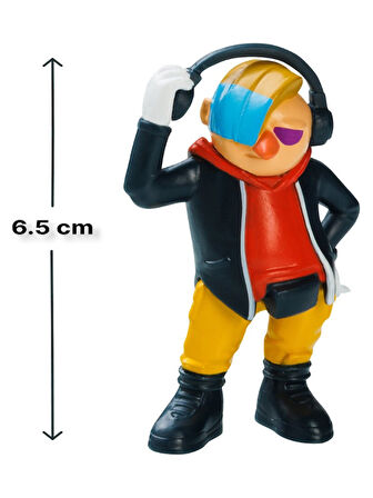 Sonic Prime 5 li Figür Set - Rebel Rouge + Tails + Dr. Don't + Gnarly Knuckles + Sürpriz 6.5 cm 