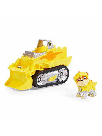 Paw Patrol Cesur Şövalyeler Görev Aracı Seti - Rubble - 19 cm