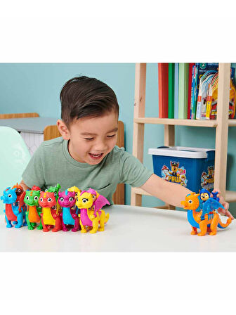 Paw Patrol Dinozorlu Kahraman Şövalyeler Oyun Seti - Chase And Dragon Draco 20 cm