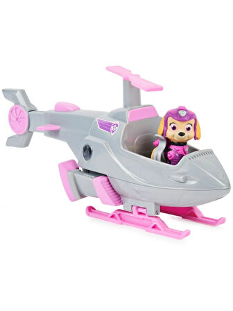 Paw Patrol Deluxe Skye ve Dönüşebilen Delüks Helikopter Aracı - 18 cm