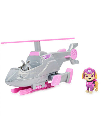 Paw Patrol Deluxe Skye ve Dönüşebilen Delüks Helikopter Aracı - 18 cm