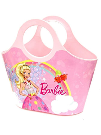 Lisanslı Plastik Barbie Çocuk Çantası - Plaj Çantası 27 x 31 x 10 cm