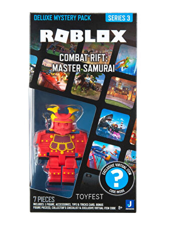 ROBLOX Deluxe Mystery Pack Seri 3 Combat Rift : Master Samurai Figür - 9 cm Online Oyun Kodlu