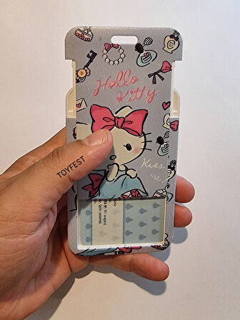 Hello Kitty Figür Anahtarlık Çanta Aksesuarı ve Kartlık 2 si bir Arada - Model 1