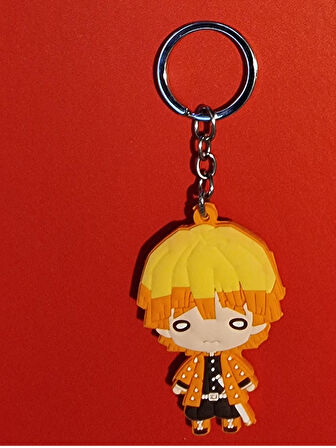 Demon Slayer Figürleri Tanjirou  Nezuko Agatsuma Zenitsu Hashibira Inosuke Itabag Anahtarlık -4 ADET