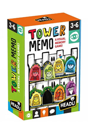 Headu Tower Memo Game Puzzle Set - Hafıza Kulesi Yapboz Oyun Seti