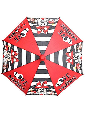 Minnie Mouse Love Minnie PVC Koruma Kılıflı Çocuk Şemsiyesi - 3 - 12 Yaş Arası Çap : 85 cm