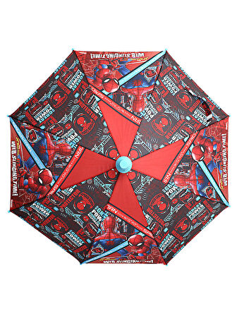 Spiderman Web Slinging Time PVC Koruma Kılıflı Çocuk Şemsiyesi - 3 - 12 Yaş Arası Çap : 85 cm