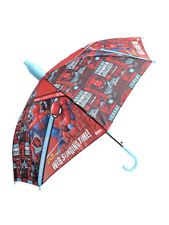 Spiderman Web Slinging Time PVC Koruma Kılıflı Çocuk Şemsiyesi - 3 - 12 Yaş Arası Çap : 85 cm