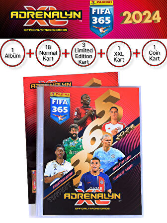 Panini Adrenalyn Fifa 365 - 2024 TCG Mega Başlangıç Paketi Futbolcu Kartları Dergi Albümü