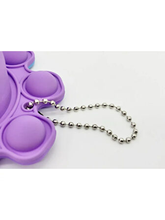 Push Popper Flip Octopus - Yumuşak Stress Giderici Çift Taraflı Anahtarlık Çanta Aksesuarı (1 ADET)