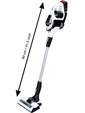 Bosch Sesli ve Işıklı Oyuncak Dikey Vakum Elektrik Süpürgesi - Beyaz - 80cm