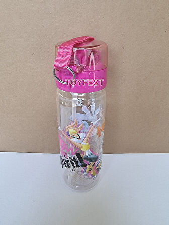 Pipetli Suluk Matara - Kilit Kapaklı Looney Tunes Lisanslı Temalı  - 500 ML