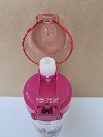 Pipetli Suluk Matara - Kilit Kapaklı Looney Tunes Lisanslı Temalı  - 500 ML