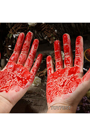 Parti & Tiyatro Kanı - Halloween Cadılar Bayramı 50 gr. Yapay Vampir Dracula Yapay Kan Boya - 2 ADET
