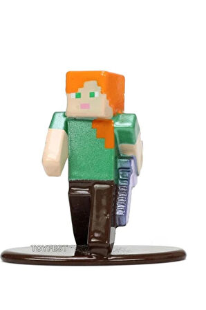 Jada Nano Metalfics Minecraft Metal Döküm Die - Cast Mini Figür - Alex Iron Sword - 4 cm