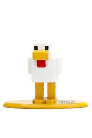 Jada Nano Metalfics Minecraft Metal Döküm Die - Cast Mini Figür - Chicken - 4 cm