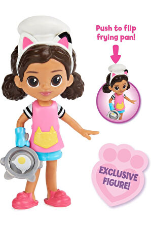 Gabby's Dollhouse Cat Tivity Mutfak Yemek Yapma Paketi Seti