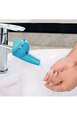 Musluk Ağzı Uzatıcı Aparat - Çocuklar için El Yıkama Alışkanlığı Kazanımı için Sevimli Fil