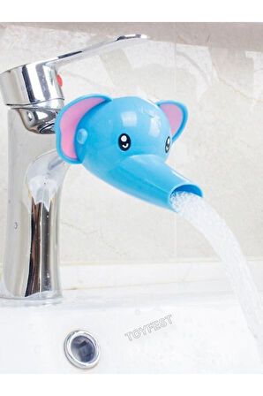 Musluk Ağzı Uzatıcı Aparat - Çocuklar için El Yıkama Alışkanlığı Kazanımı için Sevimli Fil