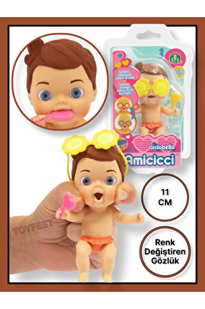 Güneşte Gözlüğü Renk Değiştiren Cicciobello Amiccici Plaj Zamanı Yumuşak Et Bebekleri