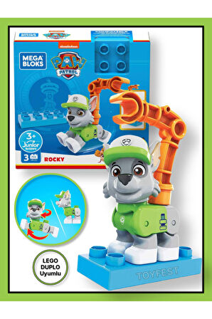 Mega Bloks PAW Patrol The Mighty Movie Film Karakter Lego Figürleri - Rocky