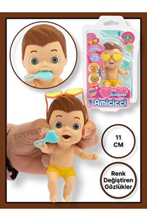 Güneşte Gözlüğü Renk Değiştiren Cicciobello Amiccici Plaj Zamanı Yumuşak Et Bebekleri