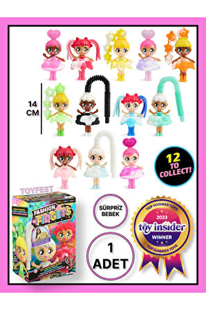 Fashion Fidgets Sürpriz Bebek - Stress Giderici Moda Sürpriz Bebek - 1 ADET - 14 cm