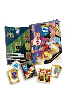 Panini Fifa 365 2024 Futbolcu Stickers Kartları Albümü Dergisi + 2 Paket ( 10 Stickers )