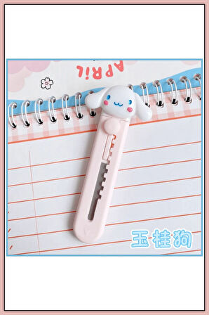 Sandai Cinnamoroll Figürlü Mini Maket Bıçağı Falçata - 5 cm