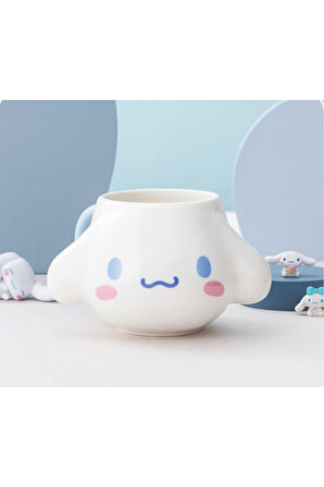 Kawaii Sanrio Cinnamoroll Figürlü 3 Boyutlu Porselen Kupa Mug Bardak Kahve Fincanı