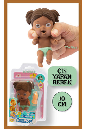 Su İçip Ciş Yapan Ciciobello Amiccici Bebek - Tuvalet Eğitimi amaçlı Eğitici Oyuncak - 10 cm - Emily