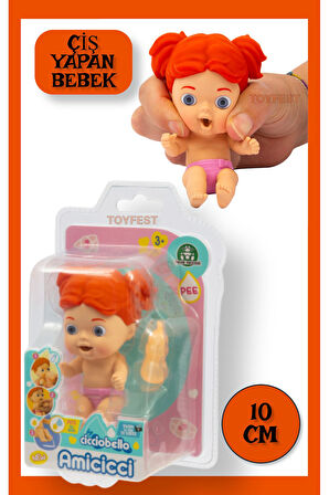 Su İçip Ciş Yapan Ciciobello Amiccici Bebek - Tuvalet Eğitimi amaçlı Eğitici Oyuncak - 10 cm - Ilary