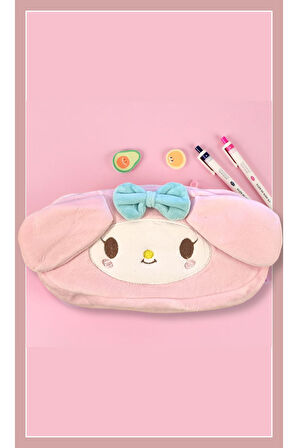 My Melody Peluş Fermuarlı Kalem Kutusu - Kalemlik Çanta