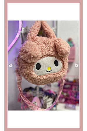 My Melody Peluş Fermuarlı El Çantası Kalem Kutusu Kalemlik