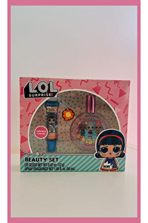 Surprise Anahtarlıklı Dudak Parlatıcısı - 50 ml Tutti Frutti Parfüm Setli Beauty Güzellik Seti