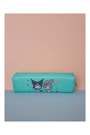 Kuromi My Melody Hello Kitty Cinnamoroll Figürlü Yumuşak Silikonlu Kalem Kutusu Kalemlik - Yeşil