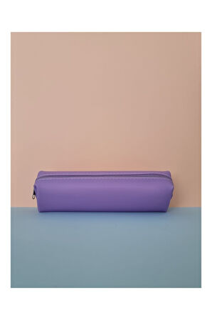 Kuromi My Melody Hello Kitty Cinnamoroll Figürlü Yumuşak Silikonlu Kalem Kutusu Kalemlik- Pastel Mor