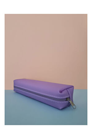 Kuromi My Melody Hello Kitty Cinnamoroll Figürlü Yumuşak Silikonlu Kalem Kutusu Kalemlik- Pastel Mor