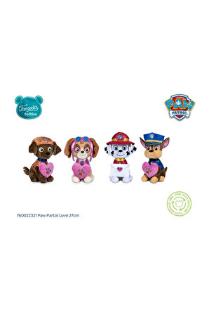 Paw Patrol Figür Peluş Oyuncak Love Serisi - Zuma - 20 cm