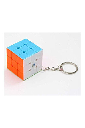 Mini 3 X 3 Flat Speed Zeka Küpü Akıl Küpü Rübik Küp Anahtarlık