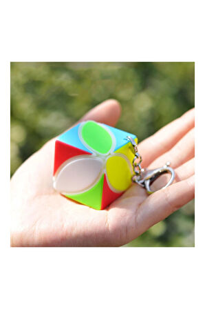 Mini Maple Leaf Qy Speed Zeka Küpü Akıl Küpü Rübik Küp Anahtarlık