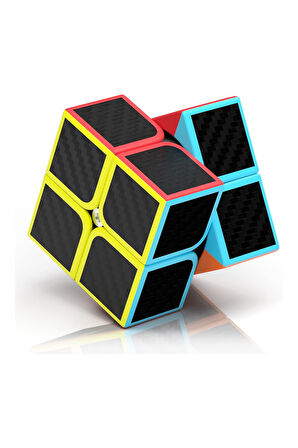 2X2 Fiber Karbon QY Speed Zeka Küpü Akıl Küpü Rübik Küp