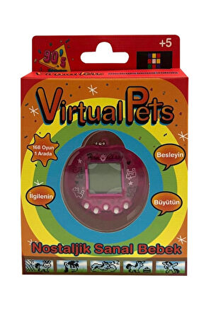Nostaljik Sanal Bebek Virtual Pets  - Kalp Pembe