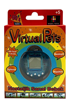 Nostaljik Sanal Bebek ( Virtual Pets ) - Kalp Mavi