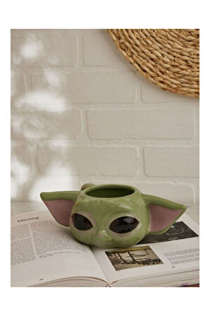 Star Wars Mandalorian The Child Grogu Baby Yoda Figürlü 3 Boyutlu Porselen Kupa Mug Kahve Bardak