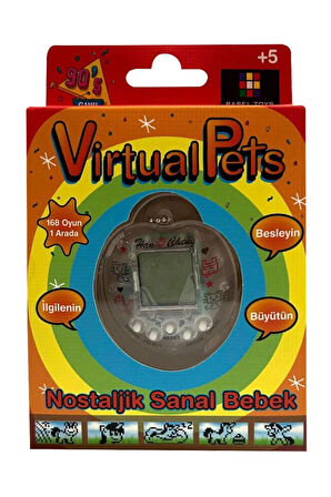 Nostaljik Sanal Bebek ( Virtual Pets ) - Beyaz Kalp