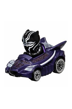 Racerverse Tekli Model Araba - Figürlü Yarış Arabası - Marvel Black Panther Kara Panter - 7 CM